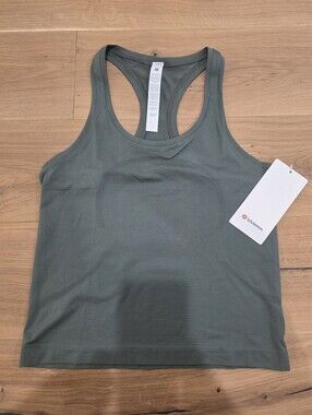 Lululemon Athletica Swiftly Tech Scoopneck Olive Racerback Tank 2.0